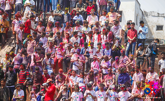 Nepal’s southern plains celebrating Holi today