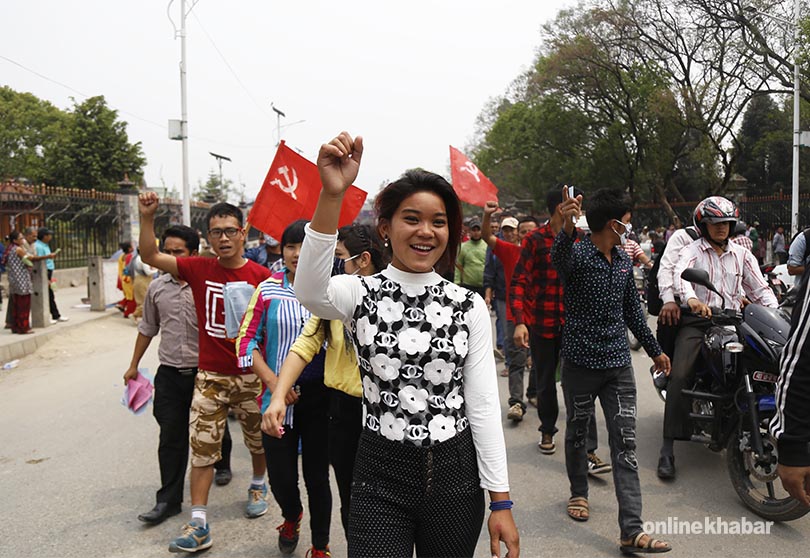 Biplav Maoists rally against conspiracy to hand over Kathmandu-Nijgadh fast-track project to Indian company