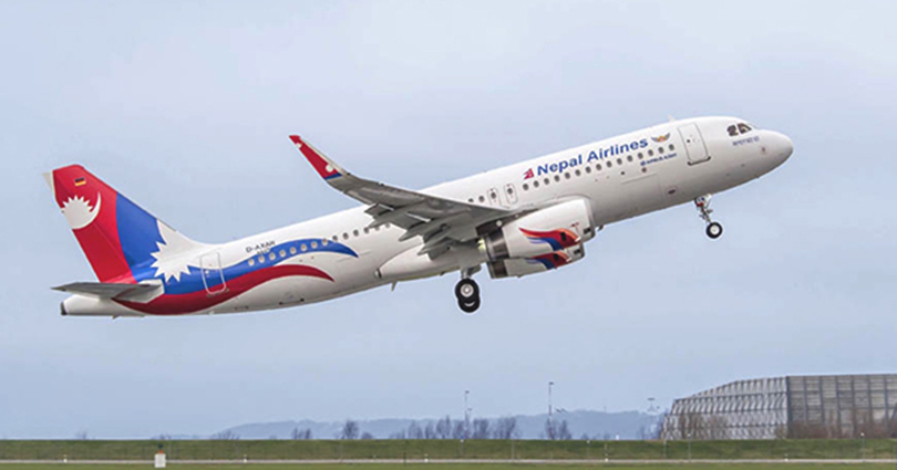 Grounded for 12 days, Nepal Airlines’ Airbus leaves for Bangkok after maintenance