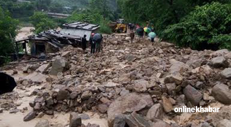 A swollen Tinau turns into agent of destruction, puts thousands of people under threat in Butwal