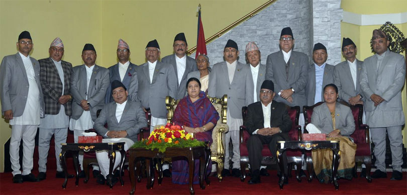 Nepali Congress ministers in Prachanda Cabinet take oath of office