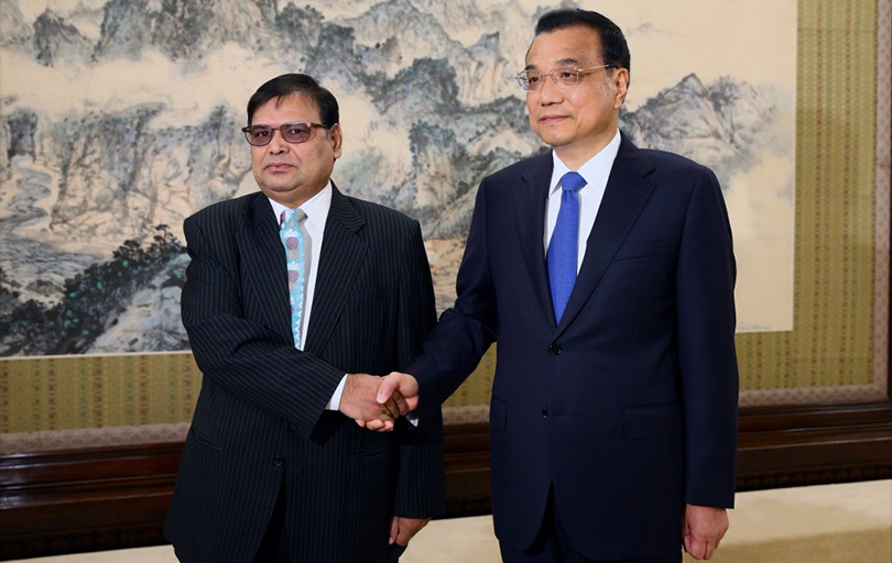 DPM Mahara meets Chinese Premier Li Keqiang in Beijing