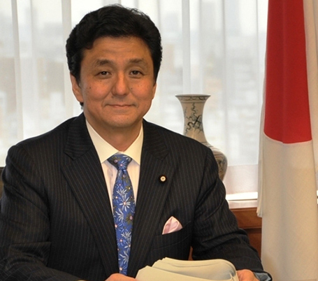 Japan’s State Minister for Foreign Affairs arriving on Tuesday