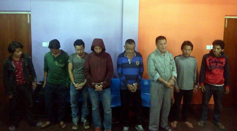 13 members of underground outfit arrested with weapons