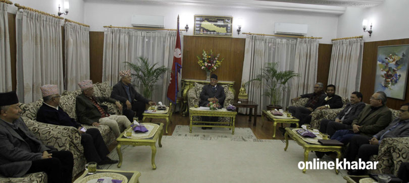 Congress, UML, Maoists discuss election, amendment