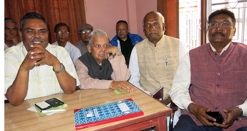 United Democratic Madheshi Front holding a meeting, to discuss Charter Amendment Bill