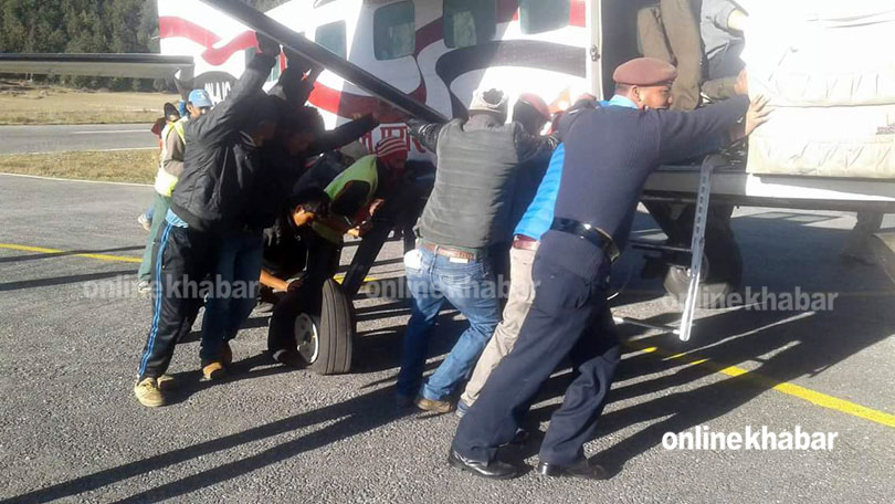 Plane meets with accident at Simikot airport