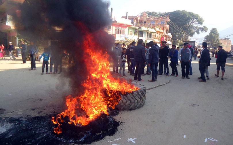 Constitution Amendment: Pyuthan, Rolpa shut in protest