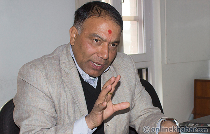 Political transition hitting quake recovery, says reconstruction authority chief Sushil Gyawali