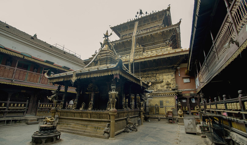 The Golden Temple in Patan is one of the most beautiful temples in Nepal.