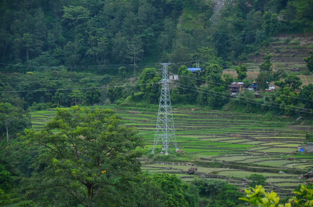 electricity transmission line - power lines