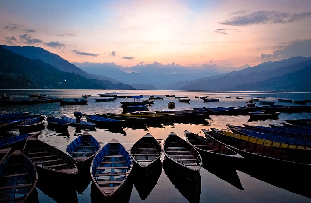 File: Phewa lake, Pokhara, Nepal's tourism capital