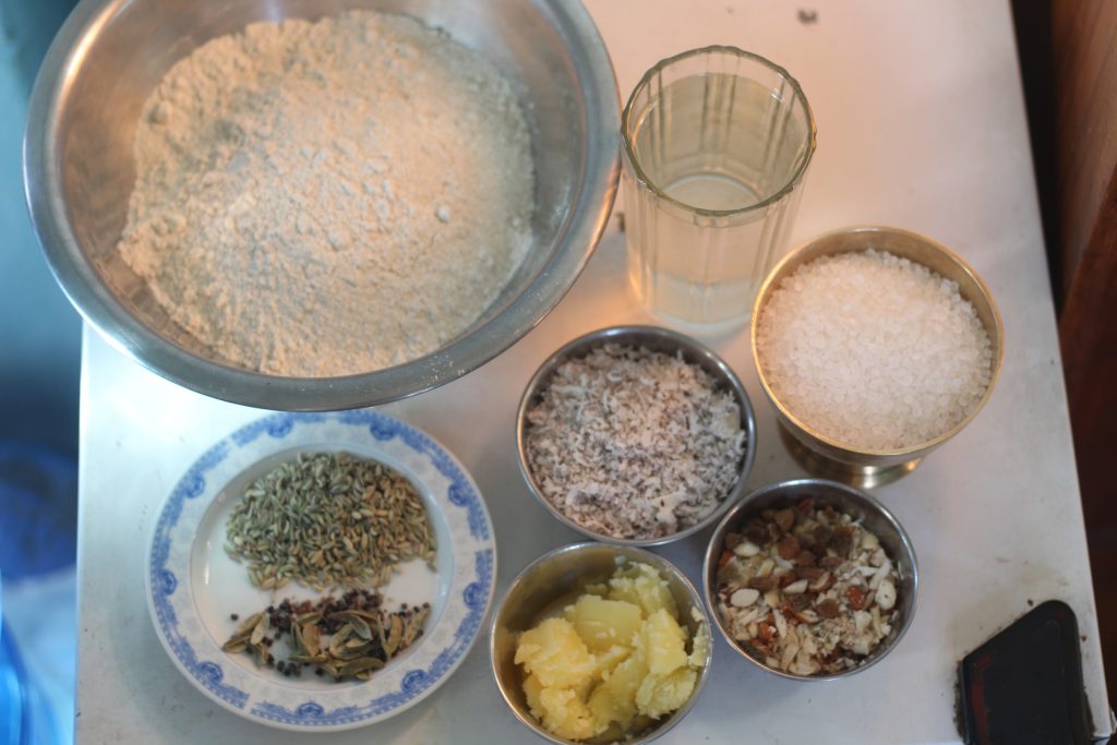 Ingredients required for making Thekuwa