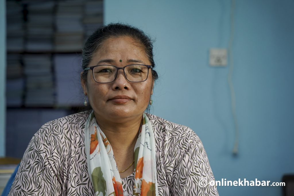 Anti human trafficking activist Benu Maya Gurung Photo: Shankar Giri