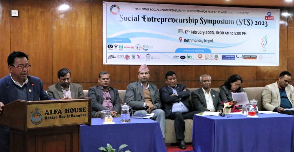 Participants in the Social Entrepreneurship Symposium 2023 in Kathmandu on February 17, 2023. Photo Courtesy: Arjun Bhattarai