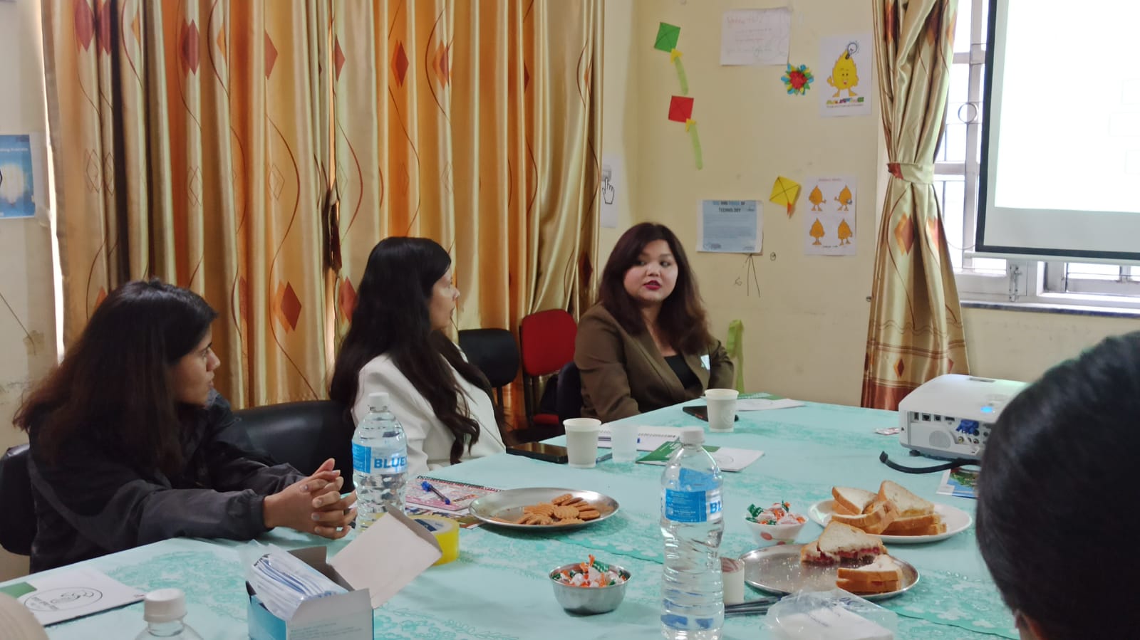 A workshop titled Money Talks being held to talk about financial literacy in Swayambhu of Kathamndu on May 19, 2023. Photo Courtesy: Pooja Bade