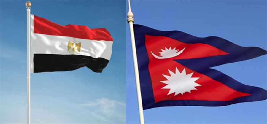 L-R: Flags of Egypt and Nepal
Nepal-Egypt bilateral tourism development