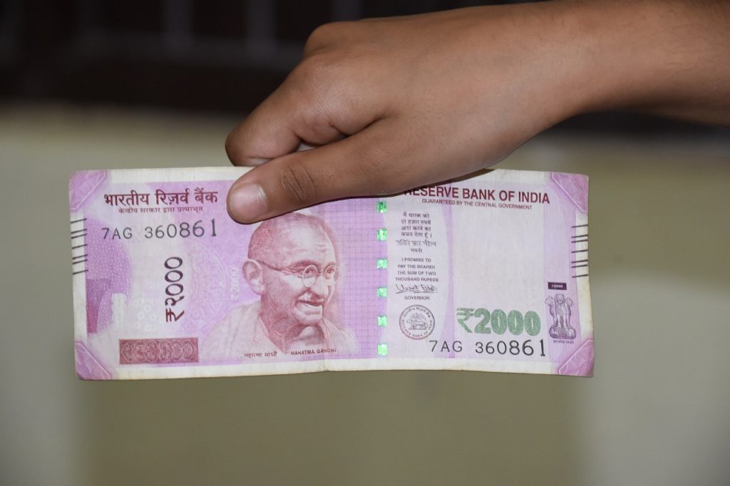 India's 2,000-rupee banknote. Photo: Pixabay
