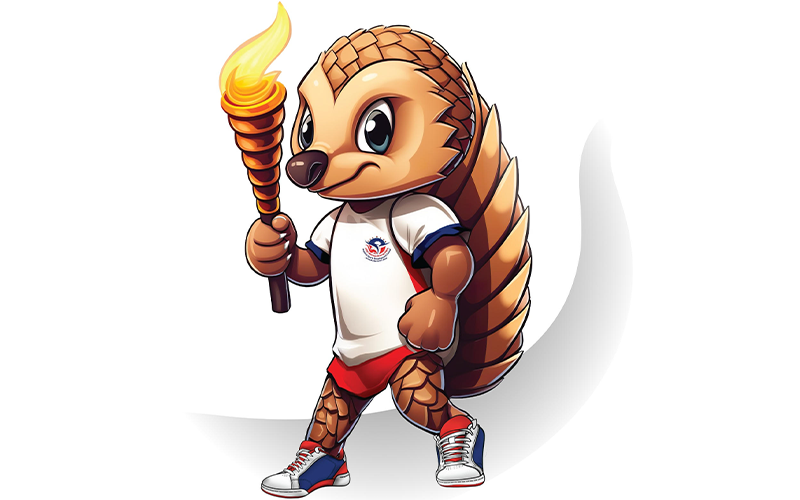 pangolin mascot of bagamati province games 2080