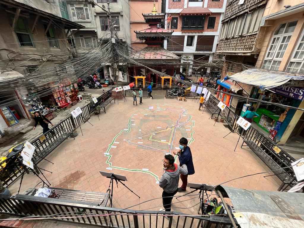 As a part of 'Echoes in the valley' the Indra Jatra map is remodeled in #D curated by Alina Kumari Tamrakar and Romush Tuladhar
