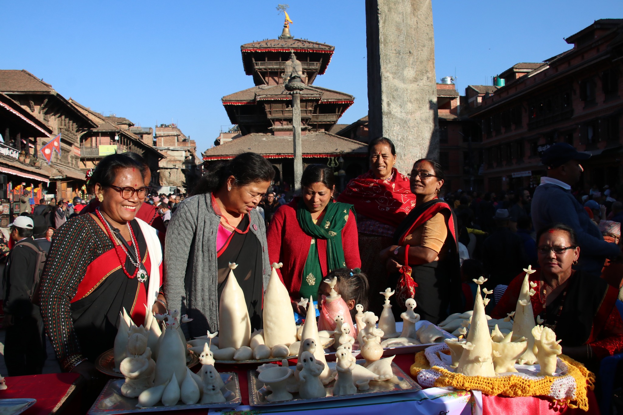 A glimpse of Yomari Fest held at Dattatreya Square on December 10, 2022. Photo Courtesy: Bhaktapur Municipality/ Facebook