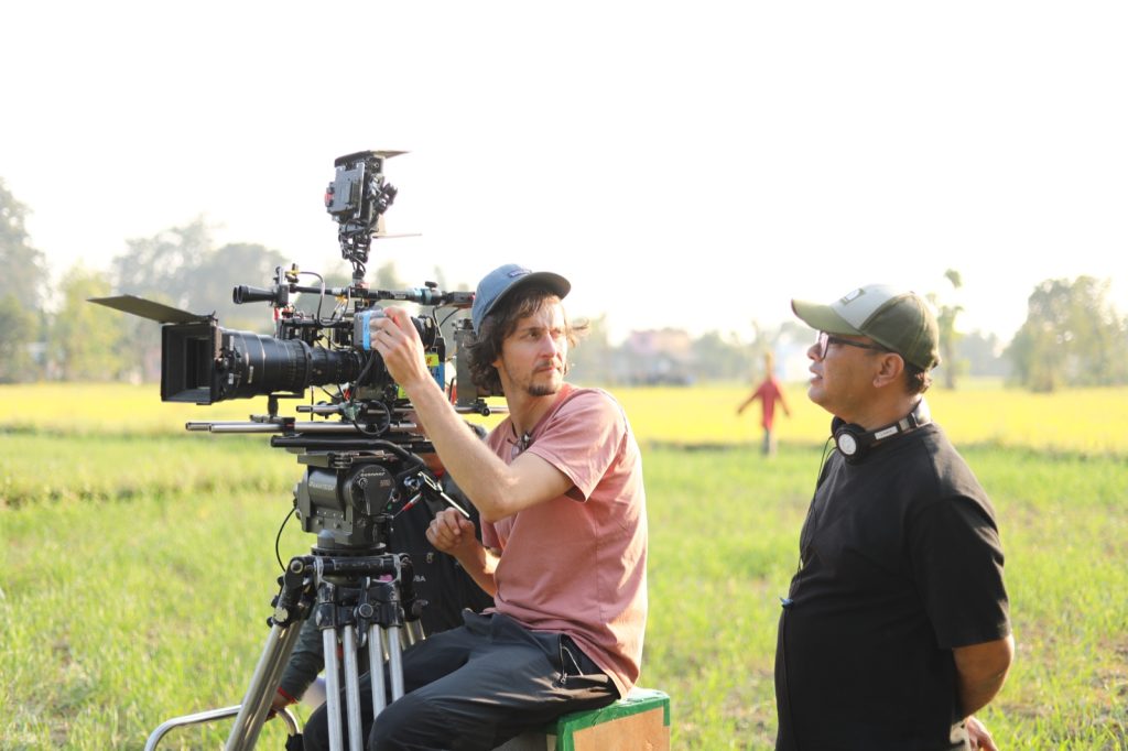 Behind the scenes from Elephants in the Fog.