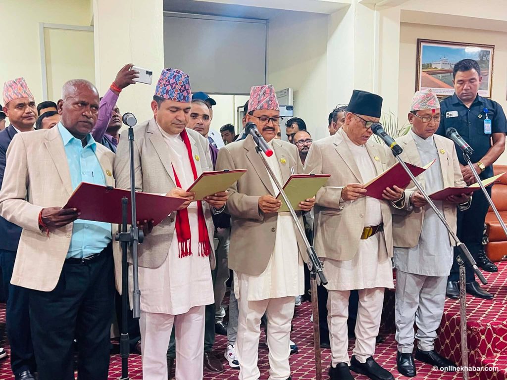 5 new ministers sworn in in Lumbini Province
