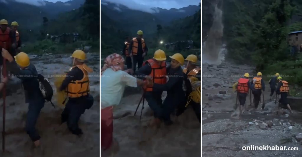 Flood inundates Bajura settlement; 13 families rescued