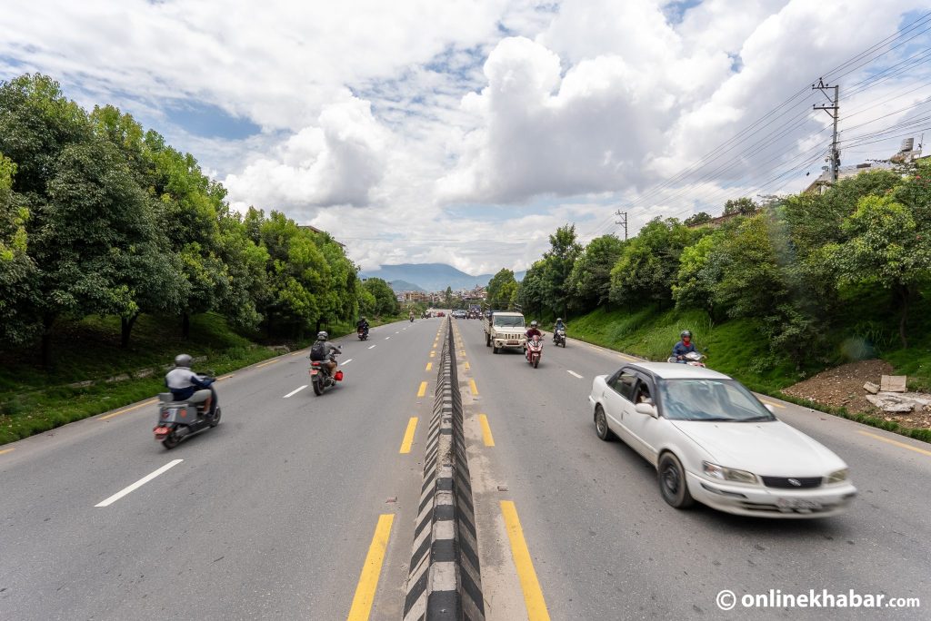 Greenery lines Lalitpur’s ring road (Photos)