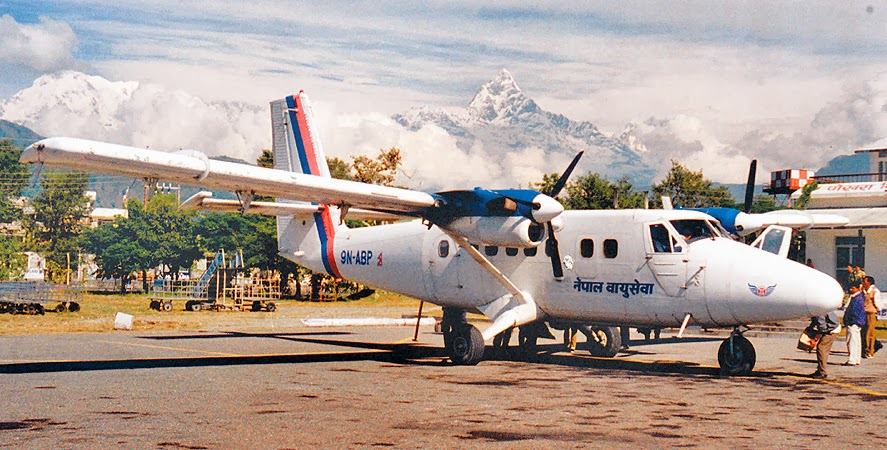 File: A Twin Otter aircraft of Nepal Airlines Corporation (NAC)