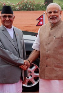 In 5 photos: Oli meets his Indian counterpart Modi in New Delhi