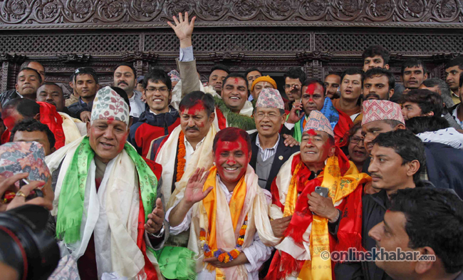 Majority of old faces win Nepali Congress central committee seats in open category