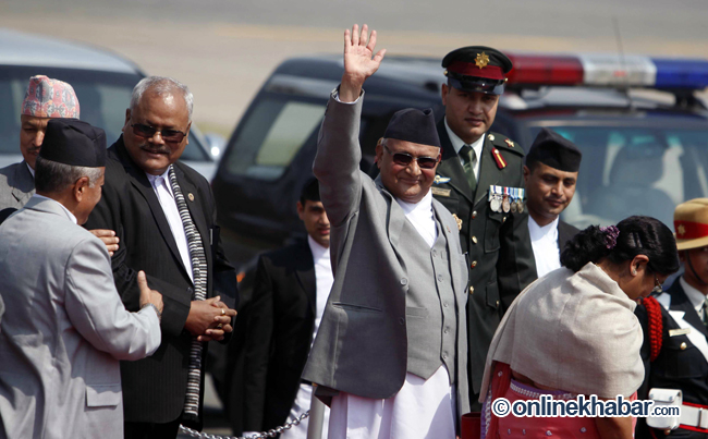 PM Oli to call on Chinese President Xi, hold talks on areas of mutual interest with Premier Li