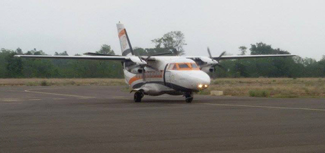 Goma Air plane receives bird-hit, all on board safe and sound