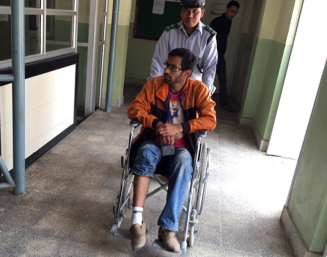 Police personnel reprimanded me, rained kicks and lathis on me, says journalist Adhikari