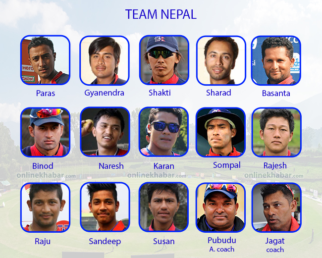 WCL: Nepal announces Team that will take on Namibia