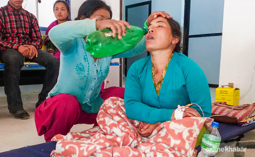 Public health emergency: One person dies, 52 fall ill after birthday feast in Nuwakot village