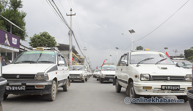 In a month, 582 feecing taxi drivers faced Traffic Police action in Kathmandu