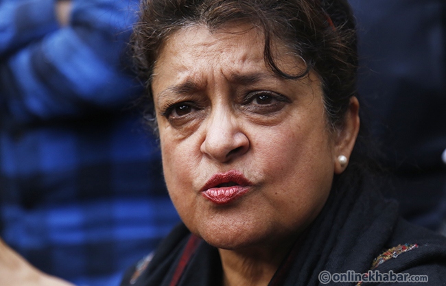 Plots to topple Oli government will do Nepal, Nepalis no good, says NC leader Sujata Koirala