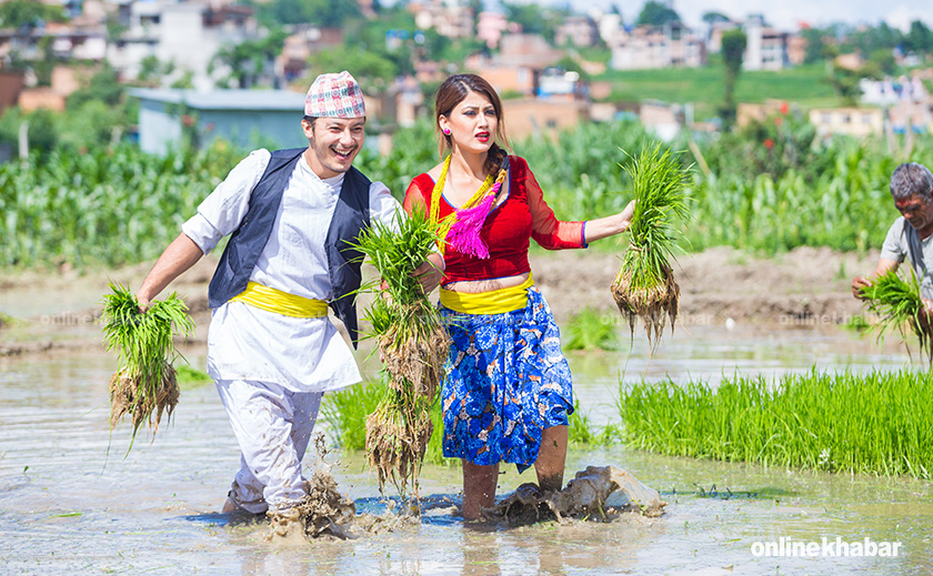 Ropain Jatra: Nepal farmers hope paddy yield will go up this year
