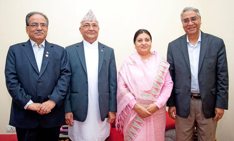 Formation of unity government impossible for now: Prachanda to Nepal President Bidhya Bhandari