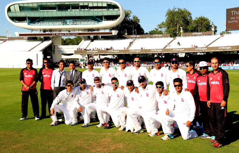 Nepali-Cricket-Team-in-Lord
