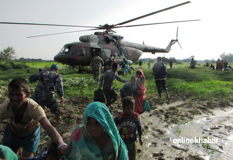 Nepal monsoon menace: 401 people rescued from Rapti banks
