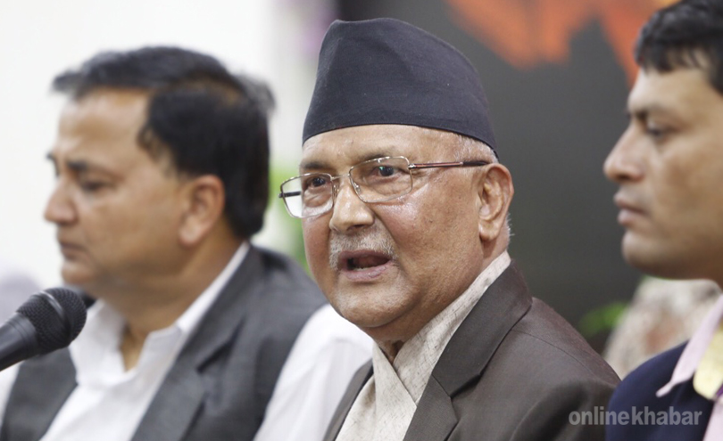 Congress-Maoist government remote-controlled, designed to create politico-constitutional vacuum: Former PM KP Oli