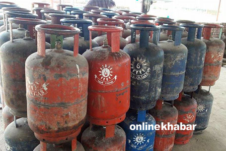 Nepal government seizes 22 date expired cooking gas cylinders