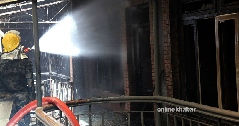 Thamel warehouse catches fire, cloth worth Rs 80 lakh destroyed