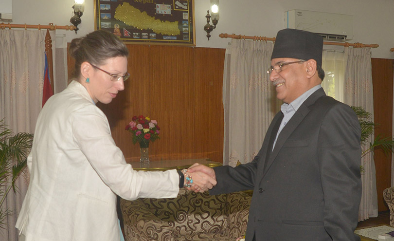 US Ambassador Teplitz calls on Nepal Prime Minister Prachanda