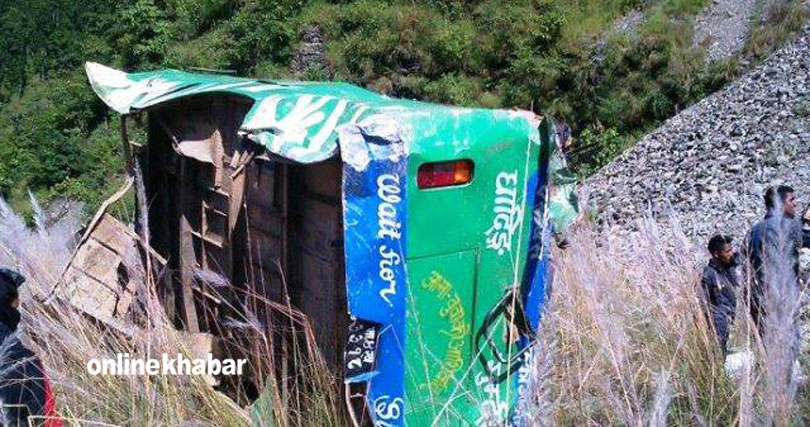 Dhading bus accident toll rises to 18, police identify 13 victims