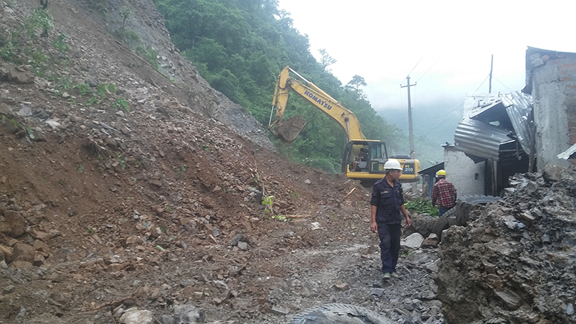 Massive landslides cause closure of Mugling-Narayangadh road