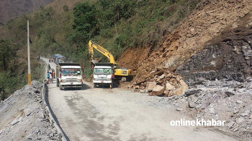 Will Mugling-Narayangadh road offer a sweet journey this festive season? Contractors offer hope